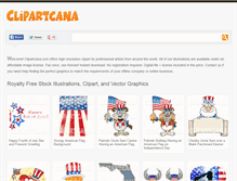 Tablet Screenshot of clipartcana.com